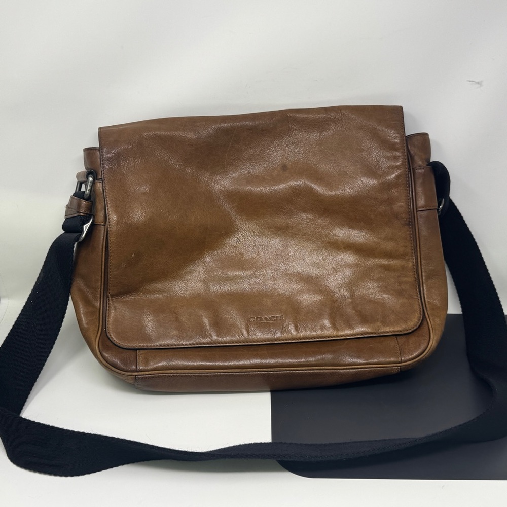 Coach Brown Metropolitan Leather Briefcase Messenger Bag - Vintage